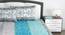 Divine Casa Cotton 2 King Bedsheet with 4 Pillowcover - White & Blue (King Size, Multicoloured) by Urban Ladder - Rear View Design 1 - 678359