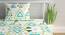 Divine Casa Cotton 2 Single Bedsheet with 2 Pillowcover - Blue & Pink (Single Size, Multicoloured) by Urban Ladder - Ground View Design 1 - 678428