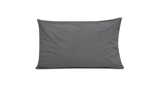 Divine Casa Fabric 1 Pillow covers - Maroon (Grey) by Urban Ladder - Front View Design 1 - 678597