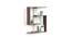 BLUEWUD Easton Engineered Wood Wall Shelf, Display Rack, 3 Shelves (Wenge & White)… (Wenge & White Finish) by Urban Ladder - Front View Design 1 - 678769
