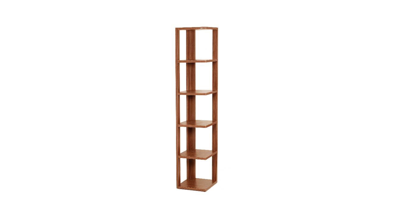 Albert Engineered Wood Bookshelf in Walnut Finish Urban Ladder