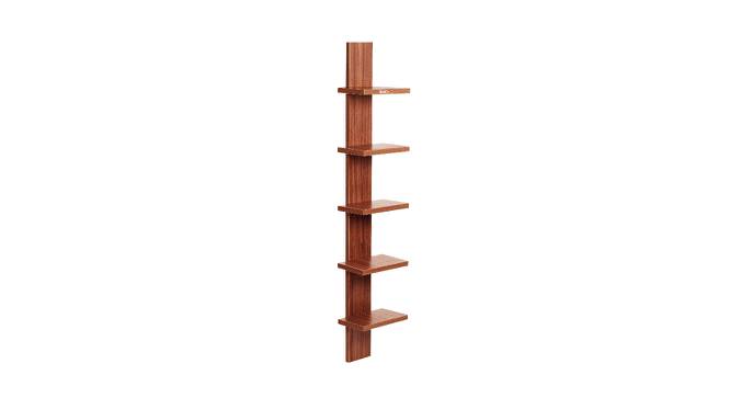 BLUEWUD Louis Engineered Wood Multipurpose Wall Decor Shelf, Display Rack (Walnut) (Walnut Finish) by Urban Ladder - Design 1 Side View - 678796