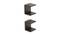 BLUEWUD Alvin Engineered Wood Wall Mount Book Shelf Rack, Smart Bookcase, Set of 2 (Wenge) (Wenge Finish) by Urban Ladder - Front View Design 1 - 678882