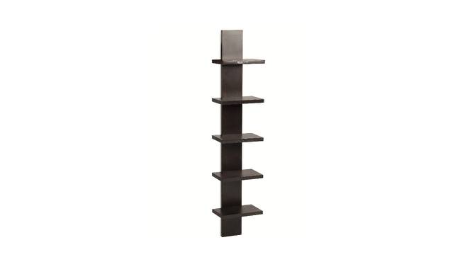BLUEWUD Louis Engineered Wood Multipurpose Wall Decor Shelf, Display Rack (Wenge) (Wenge Finish) by Urban Ladder - Design 1 Side View - 678892