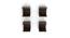 BLUEWUD Alvin Engineered Wood Wall Mount Book Shelf Rack, Smart Bookcase, Set of 4 (Wenge) (Wenge Finish) by Urban Ladder - Design 1 Side View - 678903