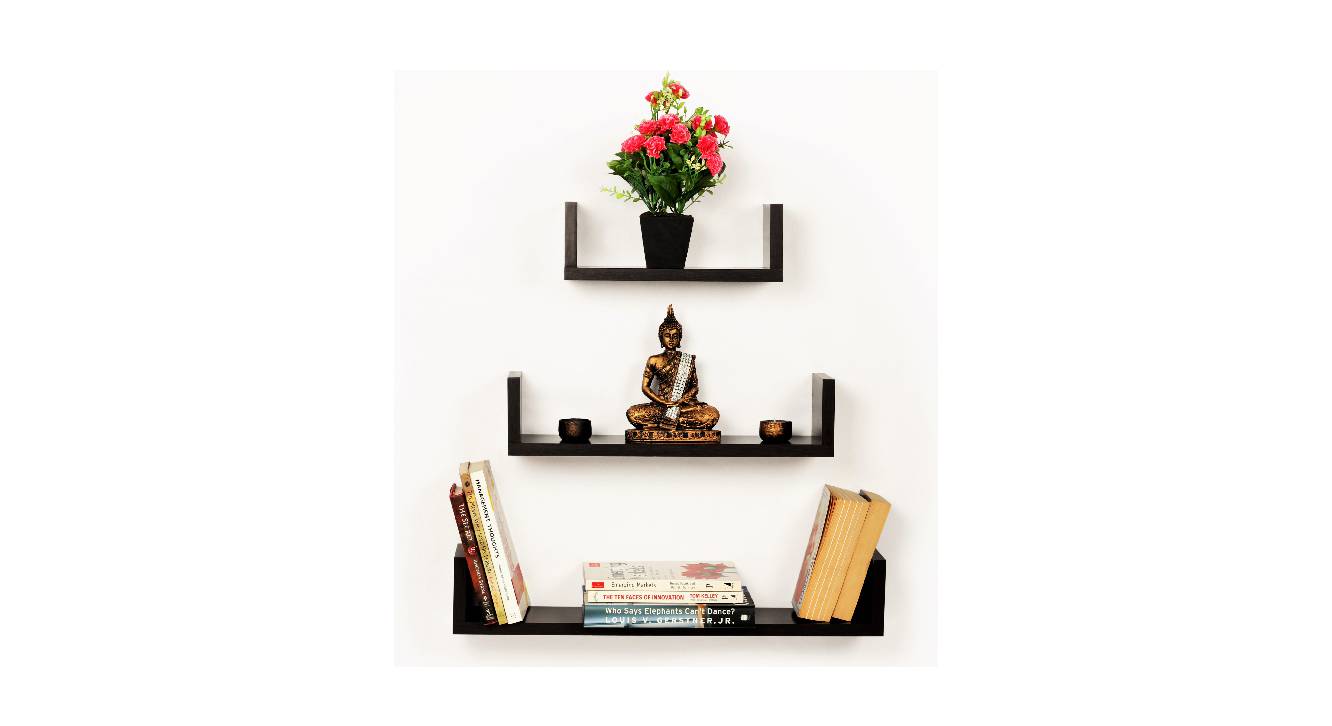 Caesar Engineered Wood Wall Shelf Urban Ladder