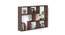 BLUEWUD Xude Engineered Wood Wall Mount Wall Shelf, Display Rack (Wenge) (Wenge Finish) by Urban Ladder - Ground View Design 1 - 678914