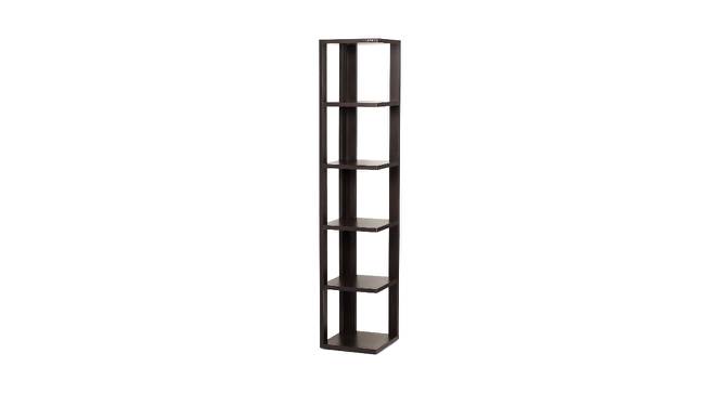BLUEWUD Albert Engineered Wood Bookshelf Display Rack, Storage Rack, 6 Shelves (Wenge) (Wenge Finish) by Urban Ladder - Design 1 Side View - 678989