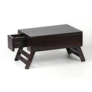 Study Table Design Ohio Solid Wood Laptop Table in Brown Colour