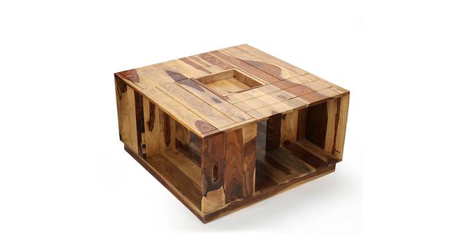 Wayne Sheesham Wood Coffee Table in Dark Walnut Finish (Semi Gloss Finish) by Urban Ladder - Front View Design 1 - 679072
