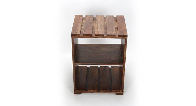 Arista Sheesham Wood Bedside Table in Teak Finish (Teak Finish) by Urban Ladder - Design 1 Side View - 679074