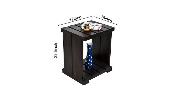 Arista Sheesham Wood Bedside Table in Teak Finish (Mahogany Finish) by Urban Ladder - Design 1 Dimension - 679117