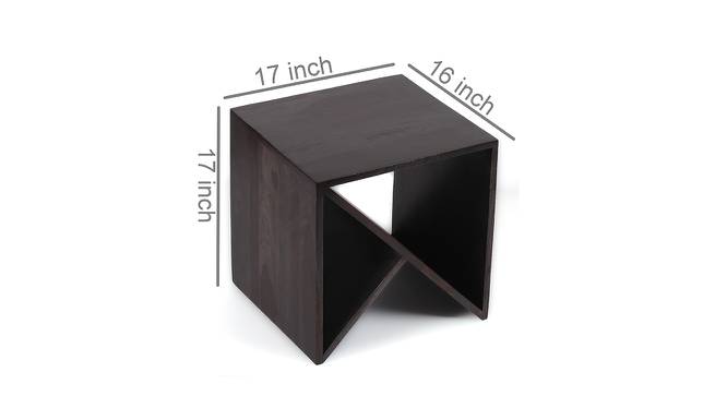 Noah Sheesham Wood Corner Table in Mahogany Finish (Mahogany Finish) by Urban Ladder - Design 1 Dimension - 679118