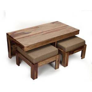 ikiriya Irish Rectangular Solid Wood Coffee Table in Teak Finish-picture-19