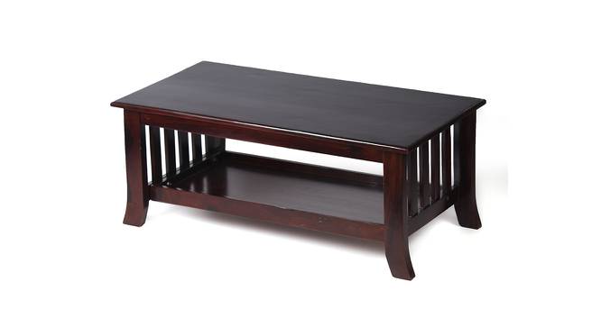 Blairs Sheesham Wood Coffee Table in Mahogany Finish (Dark Walnut Finish) by Urban Ladder - Front View Design 1 - 679266