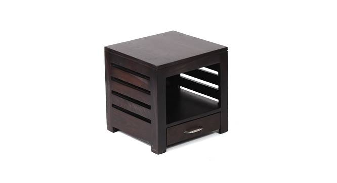Russell Sheesham Wood Bedside Table in Mahogany Finish (Mahogany Finish) by Urban Ladder - Front View Design 1 - 679355
