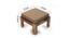 Irish Sheesham Wood Coffee Table with 2 Stools Set in Mahogany Finish & Turquoise Sea Velvet fabric Cushions (Teak Finish) by Urban Ladder - Image 2 Design 1 - 679445