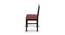 Rosslyn Sheesham Wood Set of 2 Dining Chairs in Mahogany Finish & Coral Pink Velvet Cushion Seat (Mahogany Finish, Setof 1 Set) by Urban Ladder - Ground View Design 1 - 679559