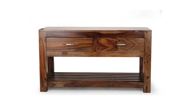 Elder Sheesham Wood Console Table in Teak Finish (Teak Finish) by Urban Ladder - Design 1 Side View - 679731