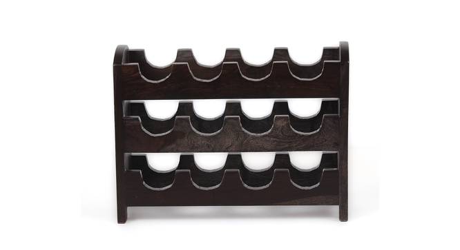 Kassel Sheesham Wood Wine Rack for 12 Bottles in Mahogany Finish (Lacquered Finish) by Urban Ladder - Design 1 Side View - 679736
