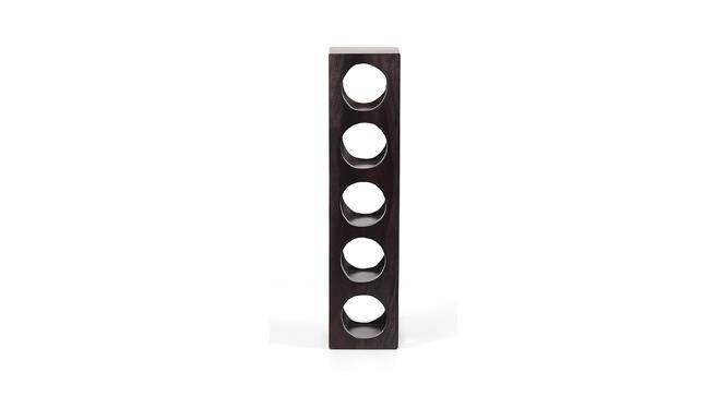 Wembley Sheesham Wood Wine Rack for 5 Bottles in Mahogany Finish (Lacquered Finish) by Urban Ladder - Design 1 Side View - 679737