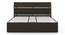 Myers Hydraulic Storage Bed (Queen Bed Size, Rustic Walnut Finish) by Urban Ladder - Close View - 681352