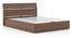 Myers Hydraulic Storage Bed (Queen Bed Size, Rustic Walnut Finish) by Urban Ladder - Close View - 