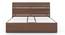 Myers Hydraulic Storage Bed (Queen Bed Size, Rustic Walnut Finish) by Urban Ladder - Zoomed Image - 