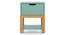 Calla Bedside Table Finish- Mint Green (Painted Finish) by Urban Ladder - Close View - 