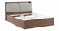 Tyra Storage Bed (Queen Bed Size, Box Storage Type, Classic Walnut Finish) by Urban Ladder - Dimension Design 1 - 