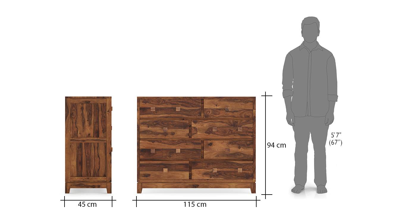 Magellan 8 drawers teak 6