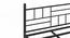 Weaver Metal Single Bed (Single Bed Size, Black Finish) by Urban Ladder - Zoomed Image - 