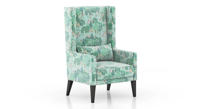 Morgen Wing Chair (Chitra Velvet) by Urban Ladder - Side View - 