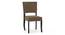 Aavya Solid Wood Dining Chair (Mahogany Finish, White) by Urban Ladder - Side View - 681468