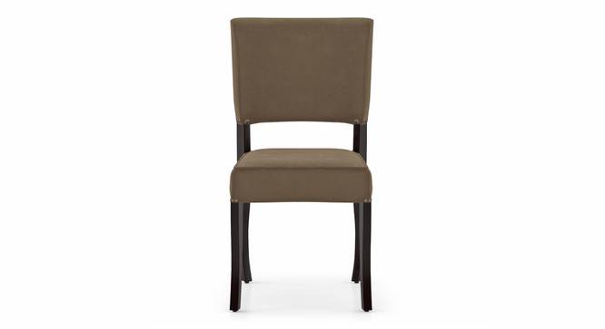 Aavya Solid Wood Dining Chair (Mahogany Finish, White) by Urban Ladder - Close View - 681469