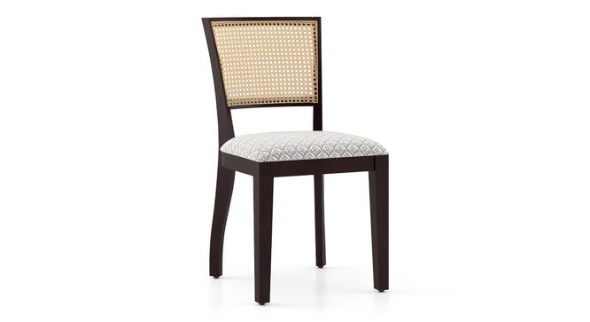Argiro cane chair - set of 2 (Mahogany Finish, Grey) by Urban Ladder - Side View - 