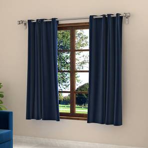 Window Curtains Design Dawn Blue Polyester Room Darkening Window Curtain