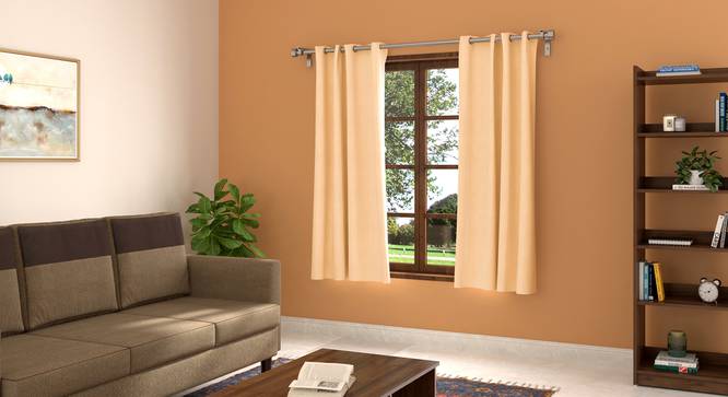 Dawn Curtains - 5ft (White, 5 ft Curtain Size) by Urban Ladder - Front View - 681567
