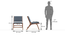 Maureen Solid Wood Rest Chair (Teak Finish, Blue Chevron Ikat) by Urban Ladder - Design 1 Top Image - 681649