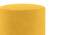 Collie Footstool (Shape : round; Finish : Teak, Fabric: Yellow velvet ) (Yellow) by Urban Ladder - Top Image - 
