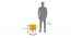 Collie Footstool (Shape : round; Finish : Teak, Fabric: Yellow velvet ) (Yellow) by Urban Ladder - Dimension - 