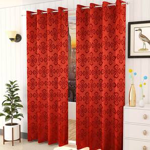 presto Red Cotton Room Darkening Door Curtain-picture-18