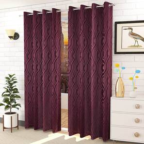 presto Purple Cotton Room Darkening Window Curtain-picture-10