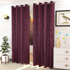 presto Purple Cotton Room Darkening Door Curtain-picture-10