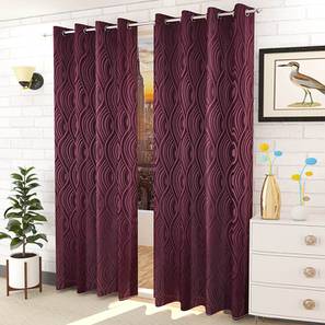 presto Purple Cotton Room Darkening Door Curtain-picture-19