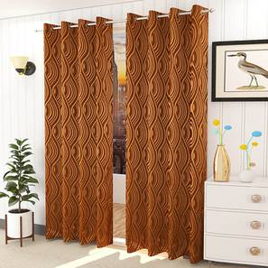 presto Brown Cotton Room Darkening Door Curtain-picture-10