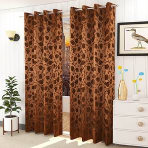 presto Brown Cotton Room Darkening Window Curtain-picture-13