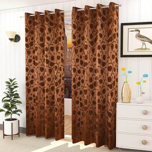 presto Brown Cotton Room Darkening Door Curtain-picture-18