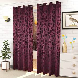 presto Purple Cotton Room Darkening Window Curtain-picture-12