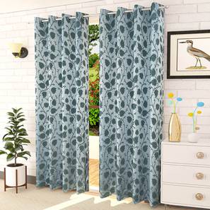 Blue Cotton Room Darkening Window Curtain-image-16